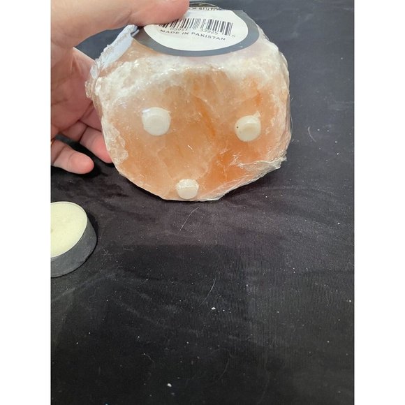 Himalayan Rock Salt Tea Light Candle Holder NEW - Picture 3 of 8